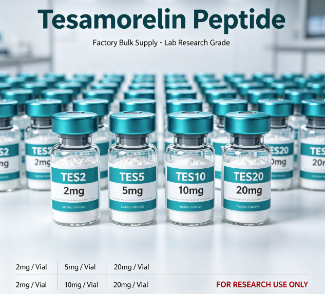 Factory Supply Tesamorelin Peptide Lyophilized Powder High Purity With COA For Laboratory Research Use Only